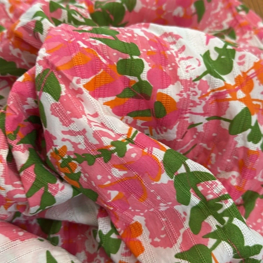 NEW Boden vintage Pink and Green vine print Floral Midi Dress nightgown cotton - Picture 4 of 5